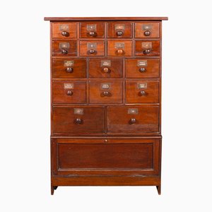 Antique English Apothecary Chest of Drawers, 1880