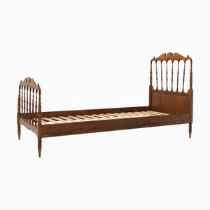 Italian Pine Chiavari Bed by Giuseppe Gaetano Descalzi, 1950s