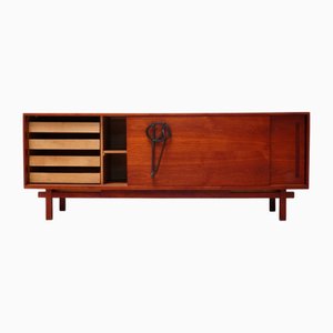 Sideboard with Iron Handle by Émile Souply for E.M.Y. Belgium, 1960s