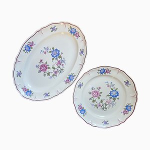 French Orchies Platters from Moulin des Loups, 1950s, Set of 2