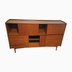 Credenza alta in teak, anni '60