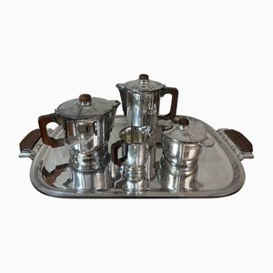 Service à Thé et Café Ercuis, 1930s, Set de 5