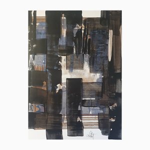 Christian Feltin, Die Stadt, Acryl auf Papier