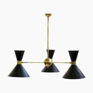 Lampada Mid-Century in ottone, Italia, anni '60