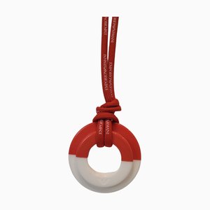 Weiße und rote Halskette von Emporio Armani, Italien