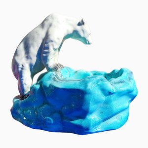 Platter with Polar Bear by Urbach Ditmar, 1930s