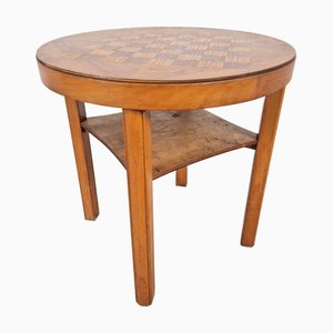 Table d'Échecs Art Déco en Bois, Autriche, 1930s