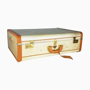 Braune Vintage Pergamena Koffer aus Leder & Elfenbein von Prada, 1960er, 2er Set