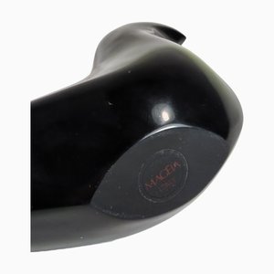 Black Marble Bird by Giulio Lazzotti for Mageia Pietrasanta, Italy, 1990