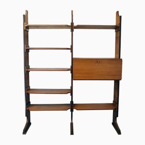 Teak Bookcase attributed to La Permanente Mobili Cantù, 1960s