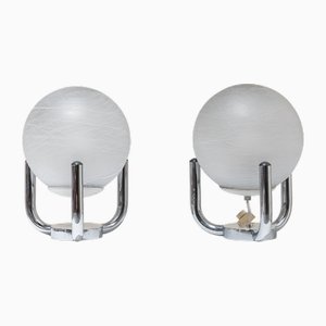 Spanish Glass Ball Lamps from Marset, 1970s, Set of 2