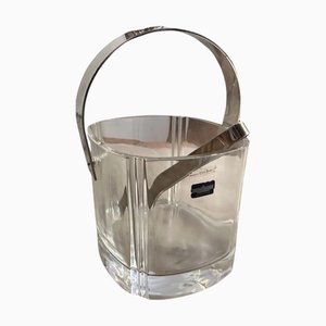 Modern Ice Bucket by Cini Boeri for Arnolfo di Cambio with Ice Tongs by Lino Sabattini, 1970s, Set of 2