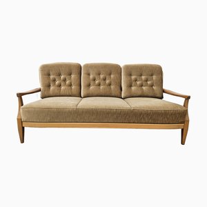 Vintage Beech 3-Seater Sofa, 1970s