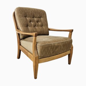 Vintage Beech Living Room Armchair, 1970s