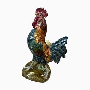 Earthenware Rooster by P. Comoléra, 1888