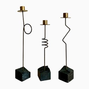 Bougeoirs Modèle Kräsen Vintage de Ikea, 1980s, Set de 3