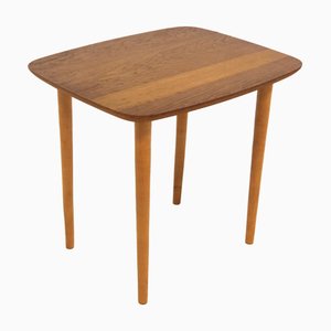 Scandinavian Oak Side Table, Sweden, 1960s