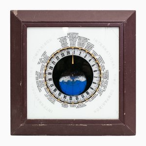 Geographic Global Time Zone Clock, 1960s