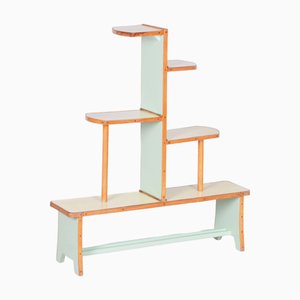 Czech Art Deco Beech and Umakart Shelf, 1930s