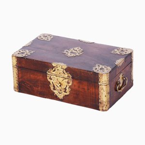 Tschechische Barock Kommode aus Nussholz & Messing, 1830er