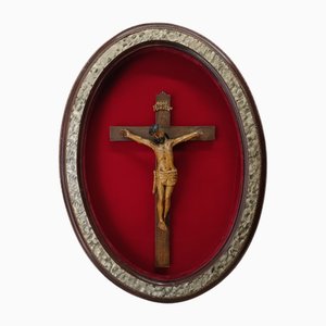Carving of Christ in Frame, 1890s