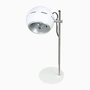 Space Age Italian Table Lamp in White Colour, 1970s