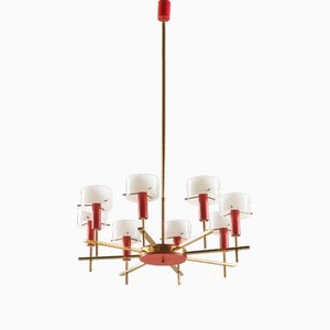 Italian Chandelier attributed to Angelo Brotto for Esperia, Italy, 1960s