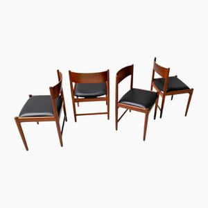 Sillas de comedor Mid-Century modernas de Kurt Østervig para Sibast, años 60. Juego de 4