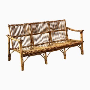 Italian Bamboo Sofa from Dal Vera, 1970s
