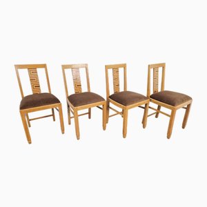 Sedie da pranzo Art Déco, anni '30, set di 4