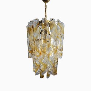 Torciglioni Hanging Light in Murano Glass from AV Mazzega, 1970s