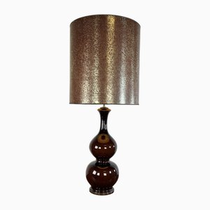 Vintage Lampe aus glasierter Keramik, 1970er