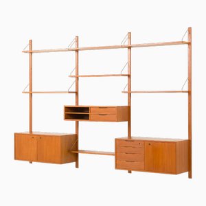 Mid-Century Scandinavian Teak Wall Unit by Torbjørn Afdal for Ringerike Møbel & Trevarefabrikk, Norway, 1960s