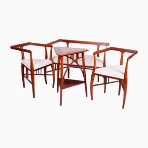 Czech Art Deco Dining Table and Chairs by J. Kotěra for Josef Motka - Litovel, 1900s, Set of 4