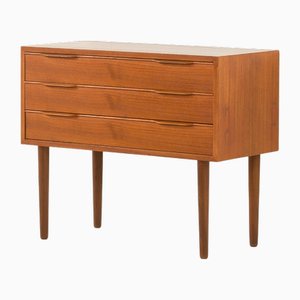 Petite Coiffeuse Mid-Century en Teck avec 3 Tiroirs par Poul Henriksens Mobelfabrik, Danemark, 1960s