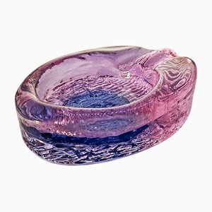 Cendrier Ovale Vintage en Verre de Murano, 1970s
