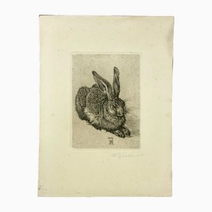 After Albrecht Dürer, Young Hare, Copperplate Engraving, 19th Century