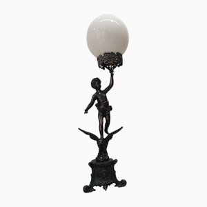 Vintage Torch Lamp in Metal