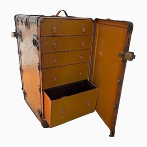 Travel Trunk in Oak and Leather