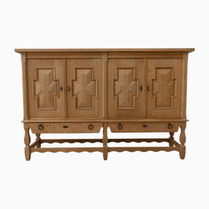 Danish Brutalist Oak Sideboard by Henning Kjærnulf for Nyrup Møbelfabrik, 1960s