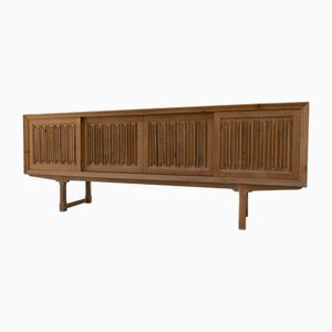Danish Brutalist Oak Sideboard by Henning Kjærnulf for Nyrup Møbelfabrik, 1960s