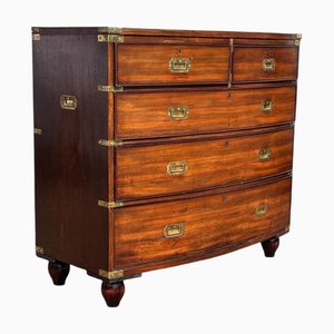 Victorian Campaign Chest with Brass Handles
