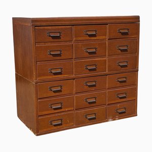 Large Edwardian Oak Filing Drawers