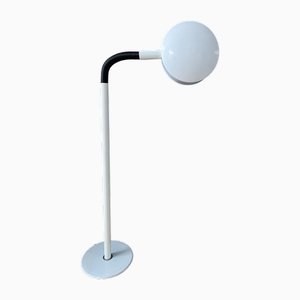Vintage Space Age White Metal Floor Lamp from Hala