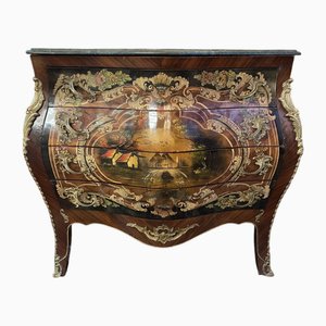 Commode Louis XV Peinte à la Main