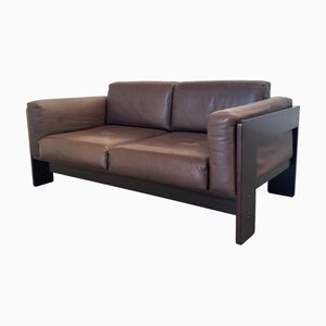 Brown Leather Bastiano Sofa, 1970s