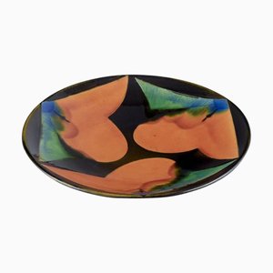 Large Danish Ceramic Bowl with Polychrome Glaze from Tommerup Brickworks, 1990