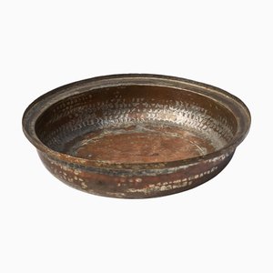 Hand-Hammered Patinated Decorative Bowl, 1920s