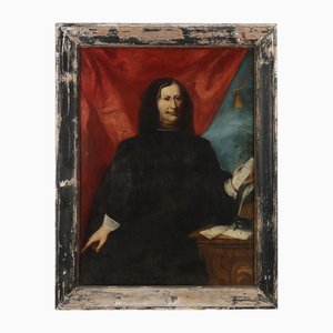 Ecole d'Artiste du Nord de l'Italie, Portrait d'un Noble, Peinture à l'Huile, Encadrée
