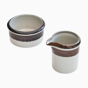 Karelia Milk and Sugar Set by Anja Jaatinen-Winqvist for Arabia Finland, 1970s, Set of 2